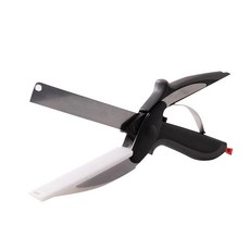 던홈 도마필요없는 clever cutter 도마가위, 검정, 1개