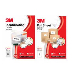 3M 分類標籤貼紙 100入+空白標籤貼紙 20入, 1組, 96格