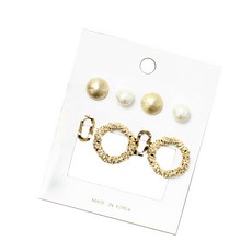 日常造型耳環 4款 2入