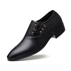 男款拼色尖頭皮鞋 JNH165