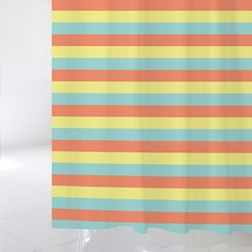 디자인수풀 샤워 커튼 북유럽 스타일 sc447 S 1520x1880 + 플라스틱 고리 12P + 화이트 커튼봉 풀세트, 1세트
