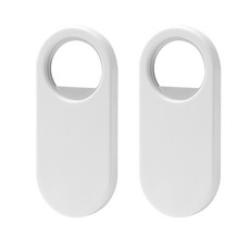 簡單的冰箱磁鐵開瓶器, 白色的, 2個