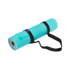 keep 初學者健身瑜伽防滑墊, 藍色+灰色