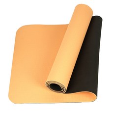 橫跨防滑瑜珈墊 6 毫米, 橙色 (KBM-29)