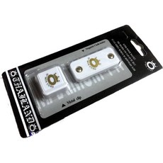 OMinCues 時尚立方體台球夾粉筆, 白色的