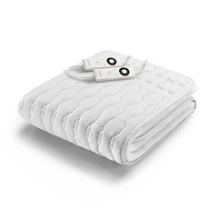 이메텍 프리미엄 벨벳 전기요 2인용 IMT-662, 화이트, 137 x 150 cm