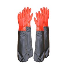 加長版橡膠手套, 紅色, 2入