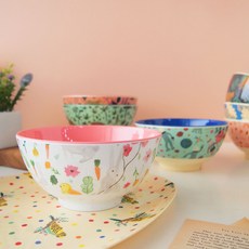 rice 插畫餐碗 M號, Easter White款, 1入