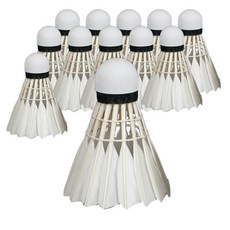 練習用羽毛球 12入, 白色, 1組
