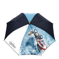 Marvel 美國隊長 53 雙面轉印木柄長傘 KUDNU10045