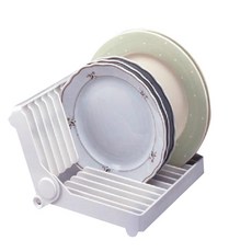 brwd 折疊式收納餐具架, 白色的