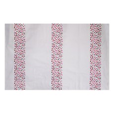 NASANDECO 花瓣刺繡棉質布料, 奶油牛奶