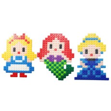 Block N Story 公主造型積木組 10mm, 奇異公主+海洋公主+鞋子公主 + 隨機出貨(掛鉤), 1個
