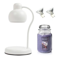 融蠟燈+蠟燭 薰衣草香草款+燈泡 2入組, 索達姆白