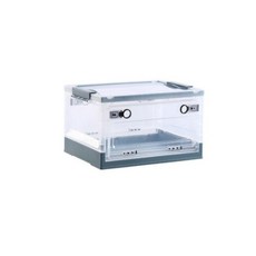 Duroche前後面開放式透明折疊收納盒 小, 墊, 1個