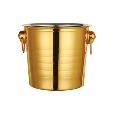 엘엘리빙 호랑이 장식 스테인레스 아이스버킷 골드 5L, 1개