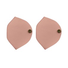 優質皮革收納架 粉紅色, 2個