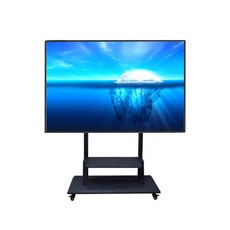 이동식 tv 거치대 i24, 블랙, 1개