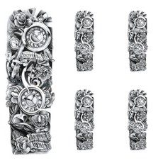 普通長款紋身貼紙 TQB135 L號, 單色, 5個