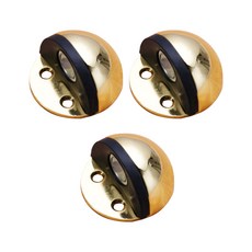 橡膠磁吸式門擋 金色, 3個