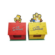 辛普森家族便條盒 2種組, 黃色, 紅色, 1套