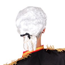 PARTYHAE 音樂家派對假髮, 白色, 1個