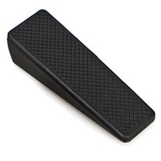 鋁製矽膠門擋 黑色, 1個