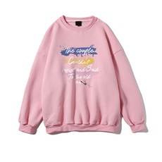 AOULS 女性寬鬆版型水彩印花戶外大學T #W6107