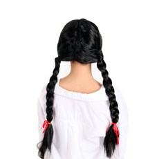 PARTYHAE 댕기머리派對假髮, 黑色, 1個