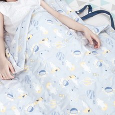 一體式四季午睡被子組, 北極熊款 灰色