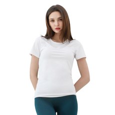 NOKJOK 女款素色瑜伽短袖T恤