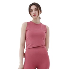 NOKJOK 女款素色瑜伽短版背心