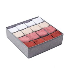 不織布內衣收納盒 灰色, 1個