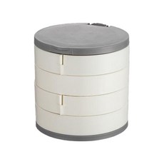 다용도 미니 화장품 수납함 화이트, 1개