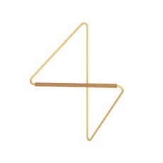 牆角質感風格衣架 L 55 x 73 cm, 金色, 1個