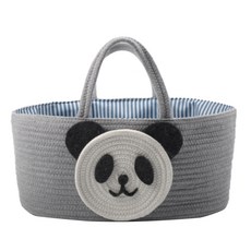 DiZiTi 編織分隔手提收納袋, 熊貓款
