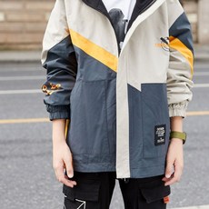 孩童時尚拼色外套