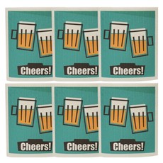 Ob&Ob吸水型圖案抹布 啤酒 YJ07, 6個