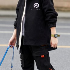 孩童時尚拼色外套