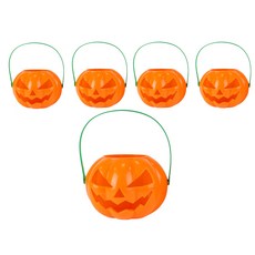 恐怖南瓜籃, 橘色, 5個