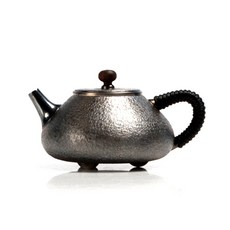 gongboocha 純銀黑檀石茶壺, 混色, 210ml