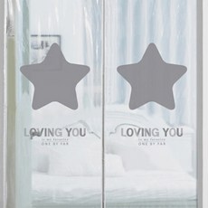 dashop 入戶門型EVA防風擋風窗簾星星灰色透明90*210cm+卡扣膠帶6p+開固定磁鐵隨機出貨4p, 1套