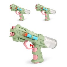 手動軟彈水槍 3入, 綠色