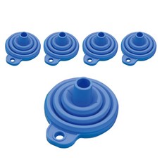 Lerati彩色矽膠迷你漏斗 38g, 藍色, 5個