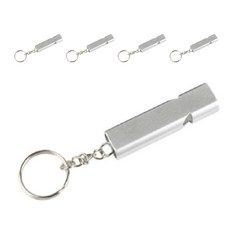 Roots簡約口哨 55*15*8mm, 銀, 5個