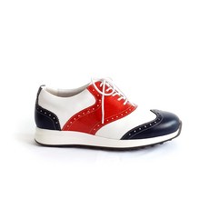 LASSOM 男士翼紋高爾夫球鞋