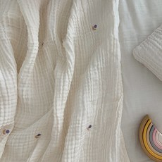 FRAMBOISE 3層棉紗毯, 紫羅蘭紫