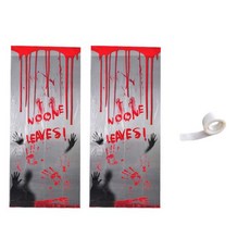 파티쇼 할로윈 장식 배너 2p + 글루닷 세트, 대형 거울(배너), 1세트