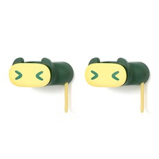 Pig Clip浴室置物架, 綠色, 2個