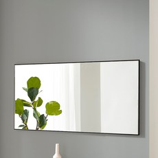 미소아이 벽걸이 문걸이 더심플 전신거울 600 x 1220 mm, 블랙